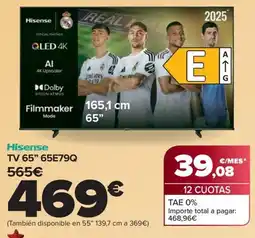 Carrefour HISENSE TV 65" 65E79Q oferta