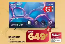 Carrefour SAMSUNG TV 75" TU75U7025FKXXC oferta