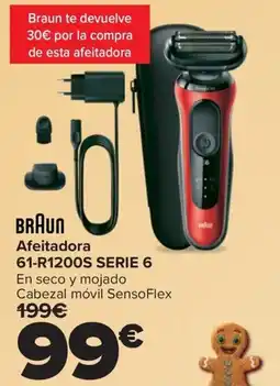 Carrefour BRAUN Afeitadora 61-R1200S SERIE 6 oferta