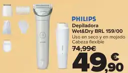 Carrefour PHILIPS Depiladora Wet&Dry BRL 159/00 oferta