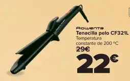 Carrefour ROWENTA Tenacilla pelo CF321L oferta
