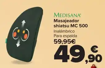Carrefour MEDISANA Masajeador shiatsu MC 500 oferta