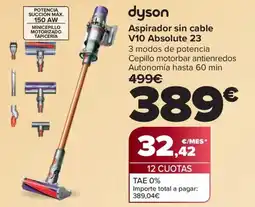 Carrefour DYSON Aspirador sin cable V10 Absolute 23 oferta