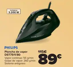Carrefour PHILIPS Plancha de vapor DST7511/80 oferta