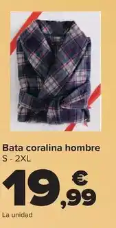 Carrefour Tex - bata coralina hombre oferta