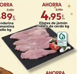 FROIZ Filetes de jamón fresco de cerdo oferta