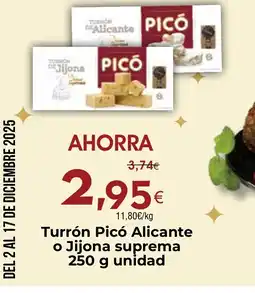 FROIZ Turrón Picó Alicante o Jijona suprema oferta