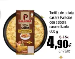 FROIZ Tortilla de patata casera Palacios con cebolla caramelizada oferta