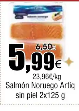 FROIZ Salmón Noruego Artiq sin piel oferta