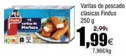 FROIZ FINDUS Varitas de pescado clásicas oferta