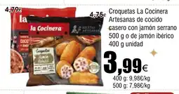 FROIZ Croquetas La Cocinera Artesanas de cocido casero con jamón serrano oferta