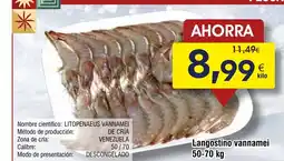FROIZ Langostino vannamei oferta