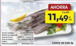 FROIZ Calamar del Cabo oferta