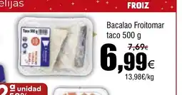 FROIZ Bacalao Froitomar taco oferta