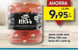 FROIZ Jamón cocido extra EIPozo 1954 raza Duroc 92% carne oferta