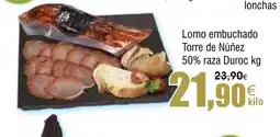 FROIZ Lomo embuchado Torre de Núñez 50% raza Duroc oferta