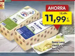 FROIZ Queso Larsa clásico o ligero barra oferta
