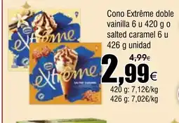 FROIZ Cono Extrême doble vainilla o salted caramel oferta