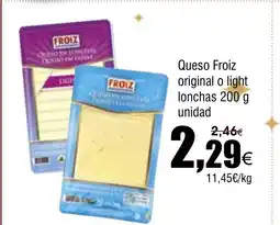 FROIZ Queso Froiz original o light lonchas oferta
