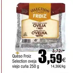 FROIZ Queso Froiz Selection oveja viejo cuña oferta