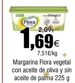 FROIZ Margarina Flora vegetal con aceite de oliva y sin aceite de palma oferta