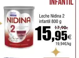 FROIZ Leche Nidina 2 infantil oferta