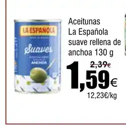FROIZ Aceitunas La Española suave rellena de anchoa oferta