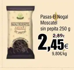 FROIZ Pasas El Nogal Moscatel sin pepita oferta