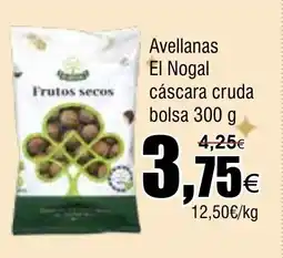 FROIZ Avellanas El Nogal cáscara cruda bolsa oferta