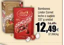 FROIZ Bombones Lindor Cornet leche o surtido oferta
