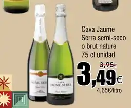 FROIZ Cava Jaume Serra semi-seco o brut nature oferta