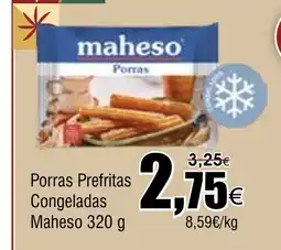 FROIZ MAHESO Porras Prefritas Congeladas oferta