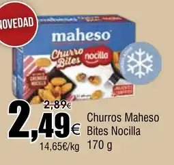 FROIZ MAHESO Churros Bites Nocilla oferta