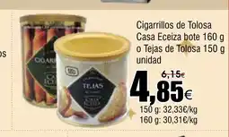 FROIZ Cigarrillos de Tolosa Casa Eceiza bote o Tejas de Tolosa oferta