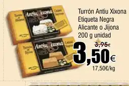 FROIZ Turrón Antiu Xixona Etiqueta Negra Alicante o Jijona oferta
