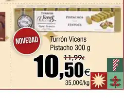 FROIZ Turrón Vicens Pistacho oferta