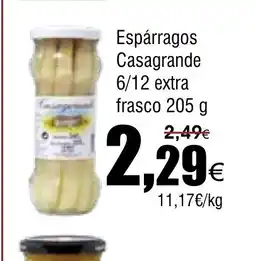 FROIZ Espárragos Casagrande 6/12 extra frasco oferta