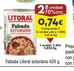 FROIZ Fabada Litoral asturiana oferta