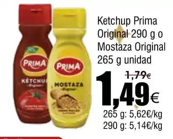 FROIZ Ketchup Prima Original o Mostaza Original oferta