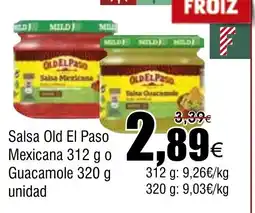 FROIZ Salsa Old El Paso Mexicana Guacamole oferta