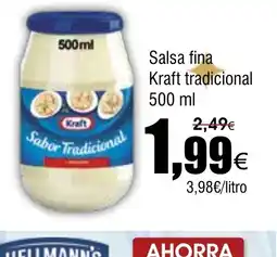 FROIZ Salsa fina Kraft tradicional oferta