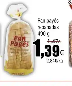 FROIZ Pan payés rebanadas oferta