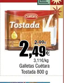 FROIZ Galletas Cuétara Tostada oferta