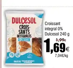 FROIZ DULCESOL Croissant integral 0% oferta