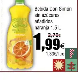 FROIZ Bebida Don Simón sin azúcares añadidos naranja oferta