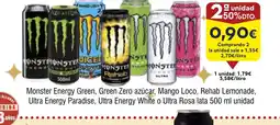 FROIZ Energy Green, Green Zero azúcar, Mango Loco, Rehab Lemonade, Ultra Energy Paradise, Ultra Energy White o Ultra Rosa lata oferta