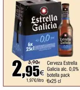 FROIZ Cerveza Estrella Galicia alc. 0,0% botella pack oferta