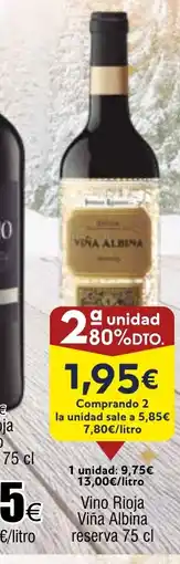FROIZ Vino Rioja Viña Albina reserva oferta