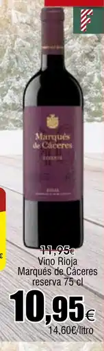 FROIZ Vino Rioja Marqués de Cáceres reserva oferta