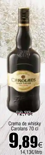 FROIZ CAROLANS Crema de whisky oferta
